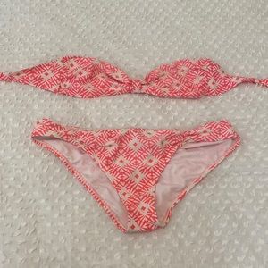 Old navy two piece strapless swimsuit